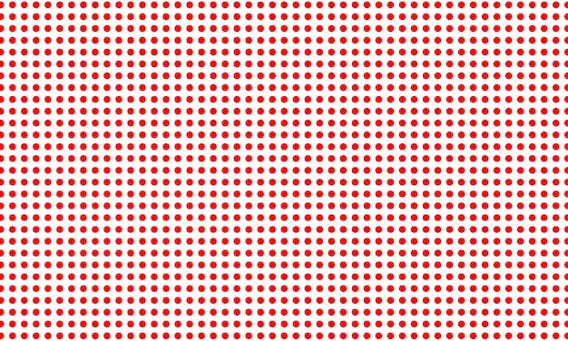 Patrón uniforme de puntos rojos sobre blanco adecuado para varias aplicaciones