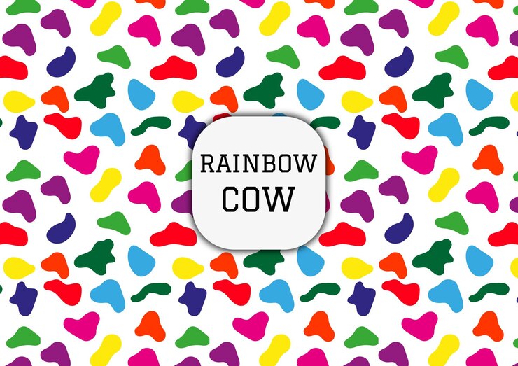 Patrón de las vacas arcoiris