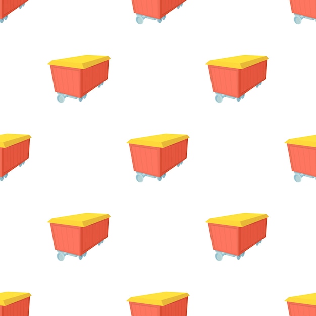 Patrón de vagón textura de fondo sin costuras repetir papel tapiz vector geométrico