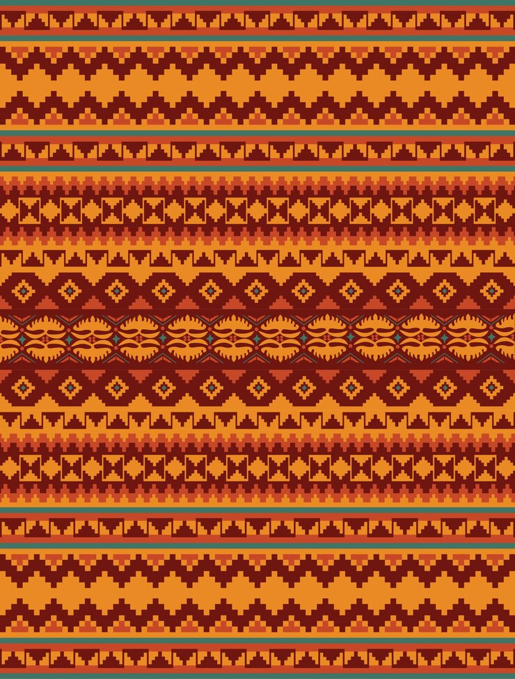 patrón de vector abstracto con motivo tradicional étnico