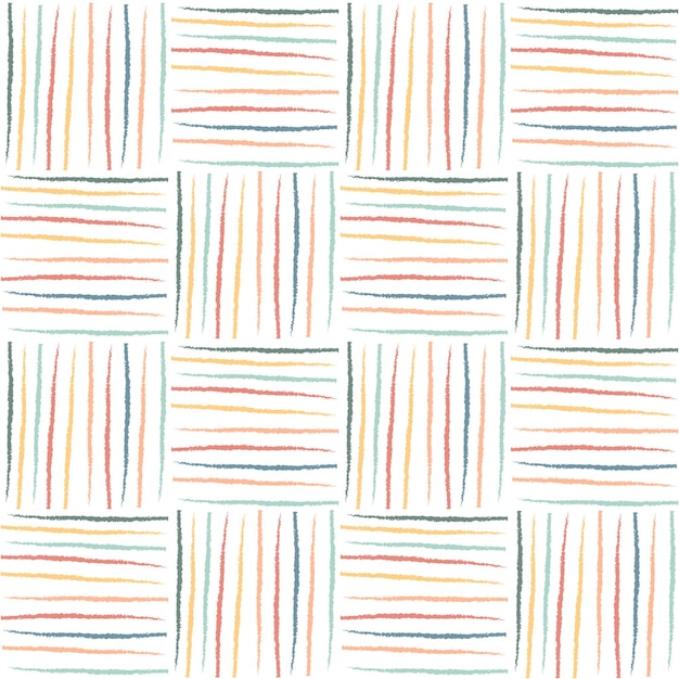 Patrón de vector abstracto de tejido de cesta colorido