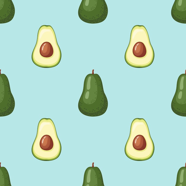 Patrón de vector de aguacate