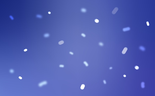 Patrón de vector AZUL claro con copos de nieve de Navidad