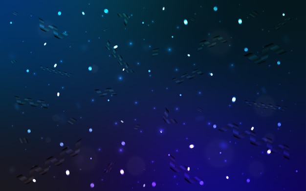 Patrón de vector AZUL oscuro con cintas de Navidad