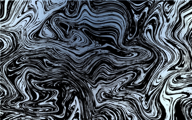Patrón de vector AZUL oscuro con formas líquidas