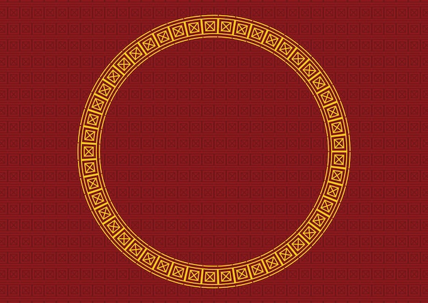 patrón de vector circular chino
