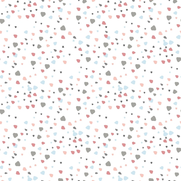 Patrón de vector decorativo sin costuras de guijarros de coloresImpresión en tela y papel