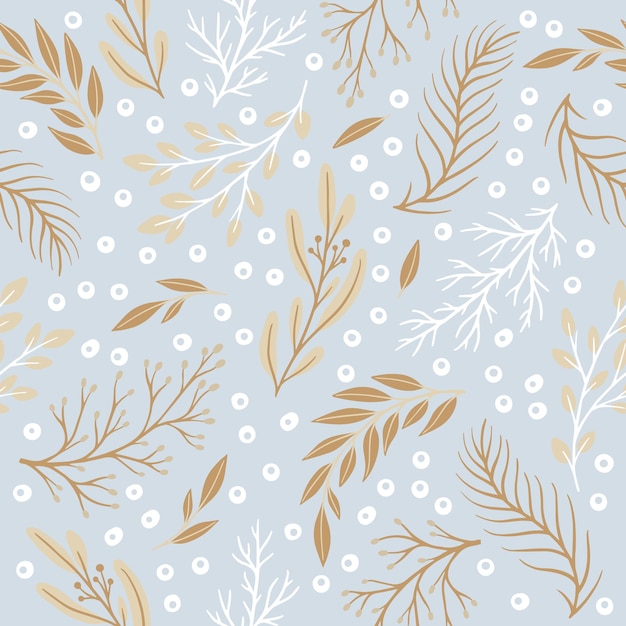 Patrón de vector floral lindo transparente con plantas y flores Fondo de flores