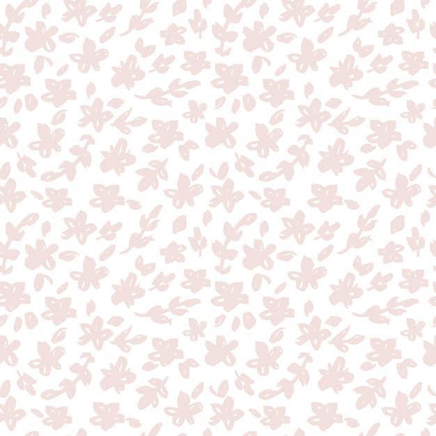 Patrón de vector floral vintage fondo transparente con flores silvestres rosas patrón de colores con flor