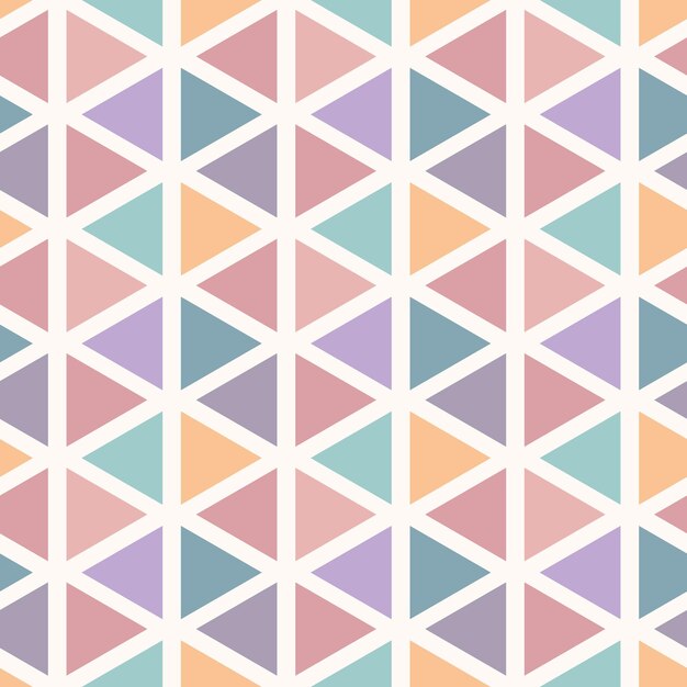 Patrón de vector geométrico abstracto con triángulos fondo de repetición sin costuras