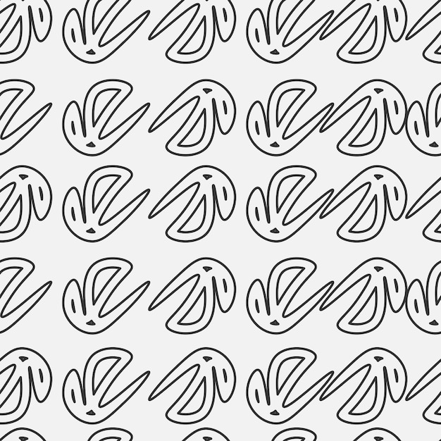 Patrón de vector gráfico mínimo de azulejo negro, gris geométrico sin costuras abstracto. vector de línea simple.