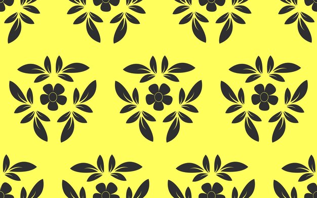 Patrón de vector inconsútil textura abstracta con estilo moderno repitiendo hojas florales azulejos papel tapiz Arte minimalista