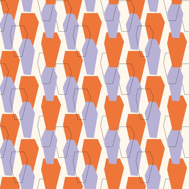 patrón de vector de mosaico colorido ilustración abstracta de formas geométricas para designdecorprint