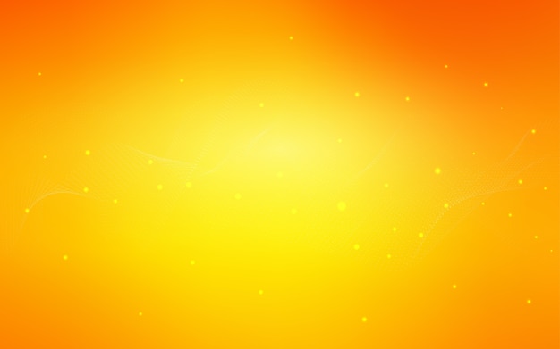 Patrón de vector naranja claro con esferas