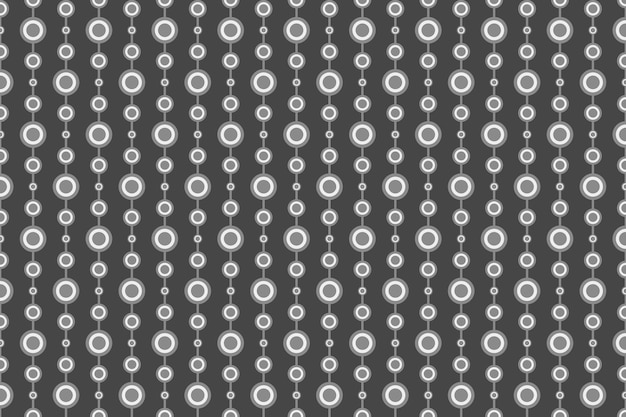 Patrón de vector de ornamento de círculo geométrico gris
