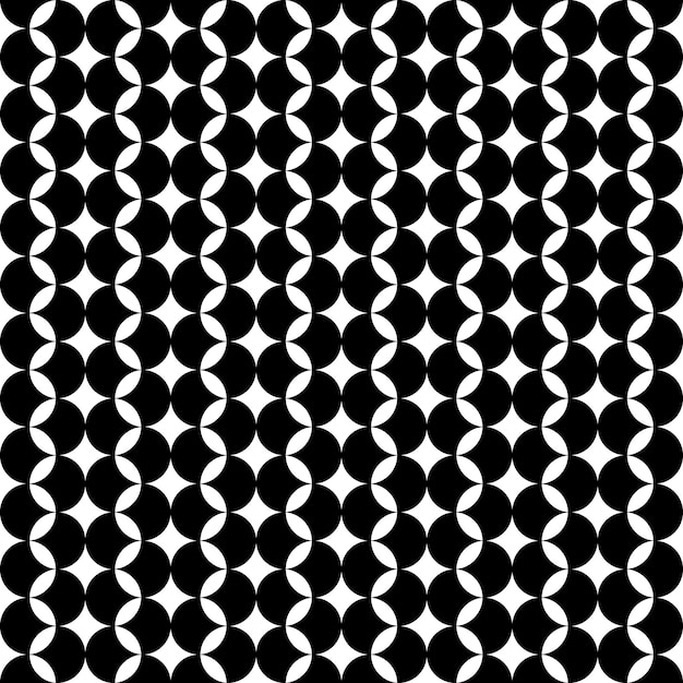 Patrón de vector retro de tela de lunares grandes negros