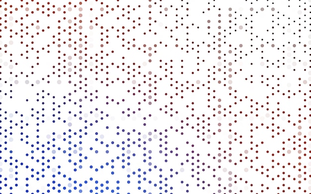 Patrón de vector rojo con esferas de colores