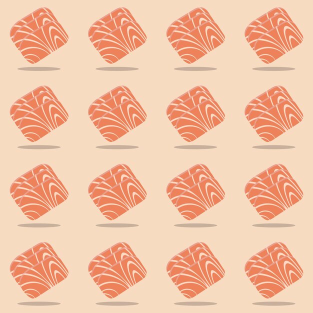 Patrón de vector de sashimi