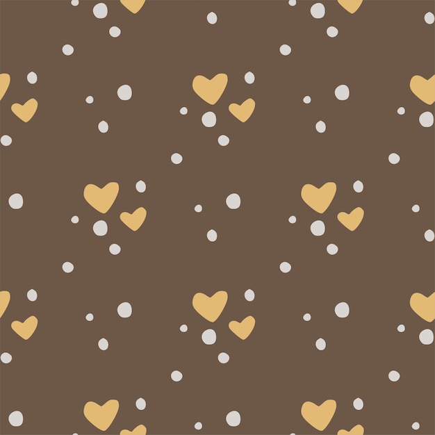 Patrón de vector transparente de corazón