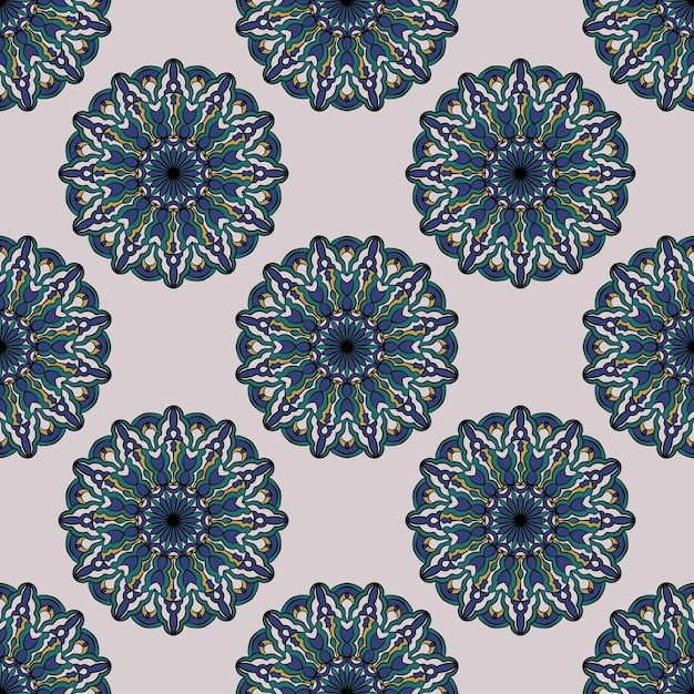 Patrón de vector transparente con elementos ornamentales abstractos Fondo gráfico para diseño de superficie