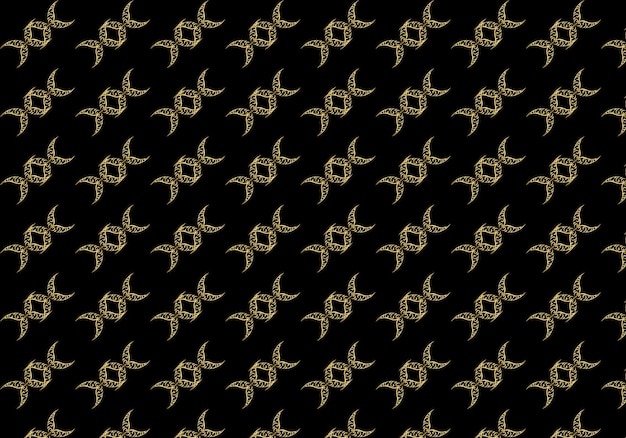 Patrón de vector transparente en estilo geométrico ornamental vector free