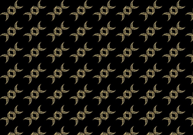 Patrón de vector transparente en estilo geométrico ornamental vector free