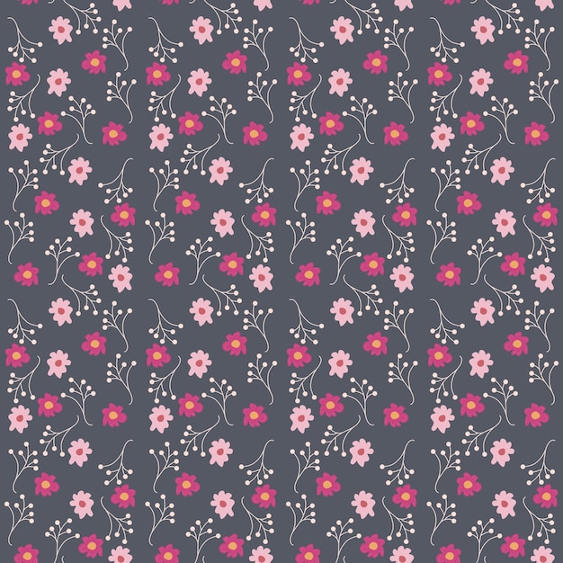 Patrón de vector transparente floral brillante