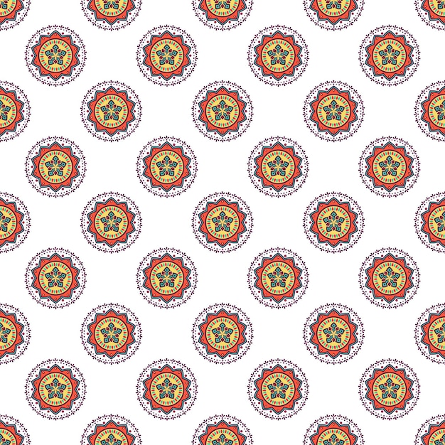 Patrón de vector transparente floral geométrico