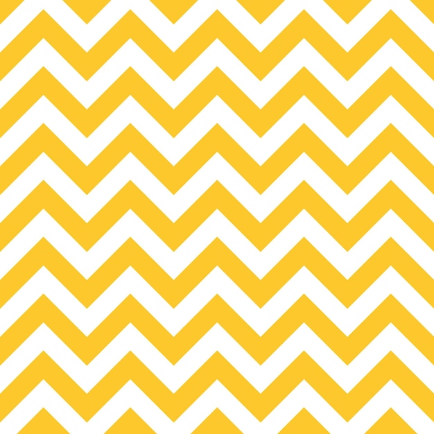 Patrón de vector transparente de fondo zigzag amarillo y blanco chevron