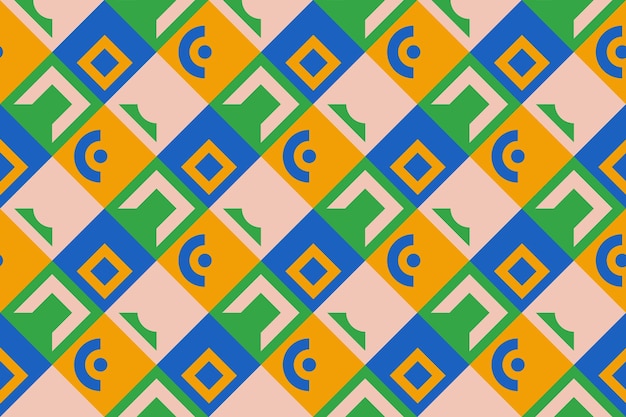 Patrón de vector transparente con formas abstractas Fondo decorativo dibujado a mano
