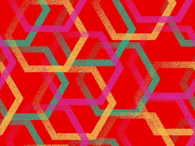 Patrón de vector transparente geométrico hexagonal perforado Gradiente d
