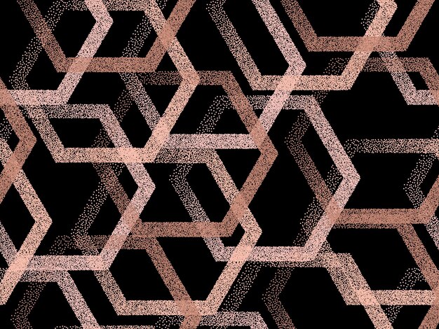 Patrón de vector transparente geométrico hexagonal perforado Gradiente d