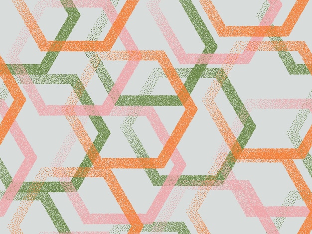 Patrón de vector transparente geométrico hexagonal perforado Gradiente d