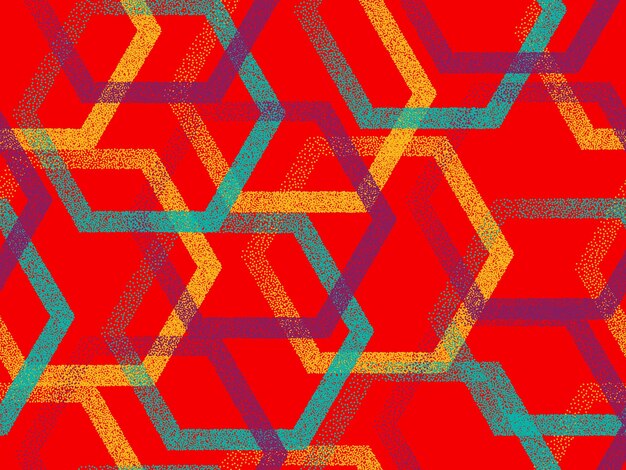 Patrón de vector transparente geométrico hexagonal perforado Gradiente d