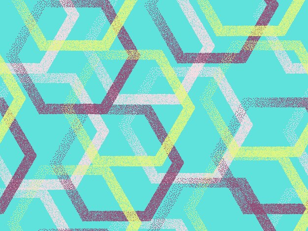 Patrón de vector transparente geométrico hexagonal perforado Gradiente d