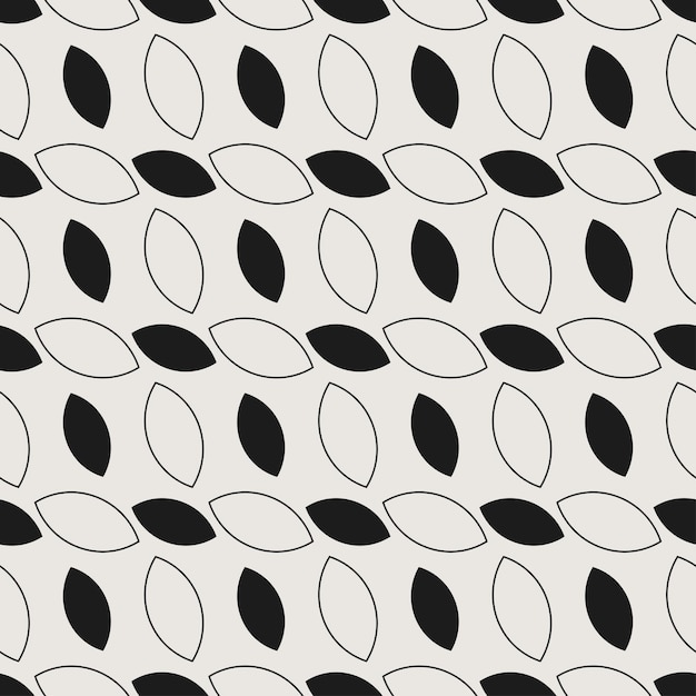 Patrón de vector transparente monocromo esencial Patrón de repetición multiuso de geometría neutra