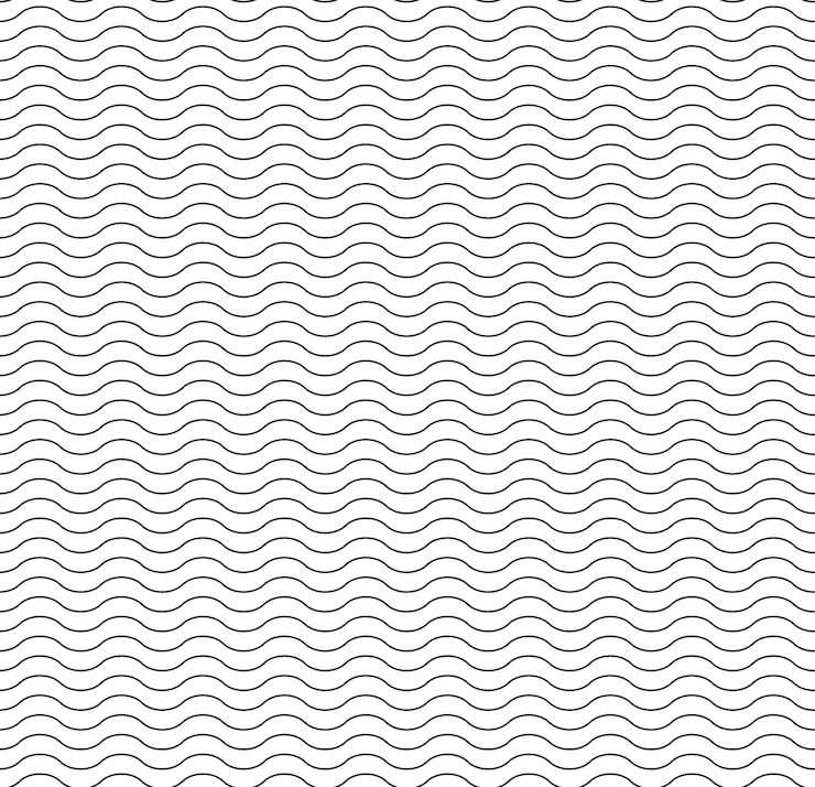 Vector patrón de vector transparente de ondas