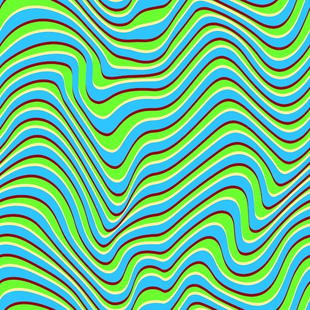 Patrón de vector transparente psicodélico Rayas distorsionadas surrealistas Fondo ondulado abstracto en estilo metaverso nft Ilusión óptica con efecto de falla de remolino