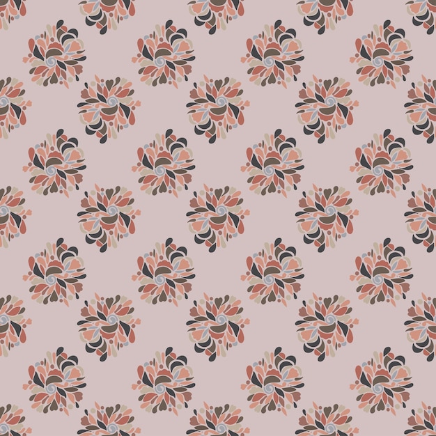 Patrón de vector transparente Textura de fondo en estilo ornamental