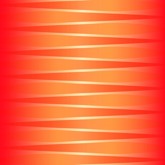 Patrón vectorial abstracto con líneas y gradientes Fondo dinámico brillante con formas geométricas en colores naranja y rojo brillantes