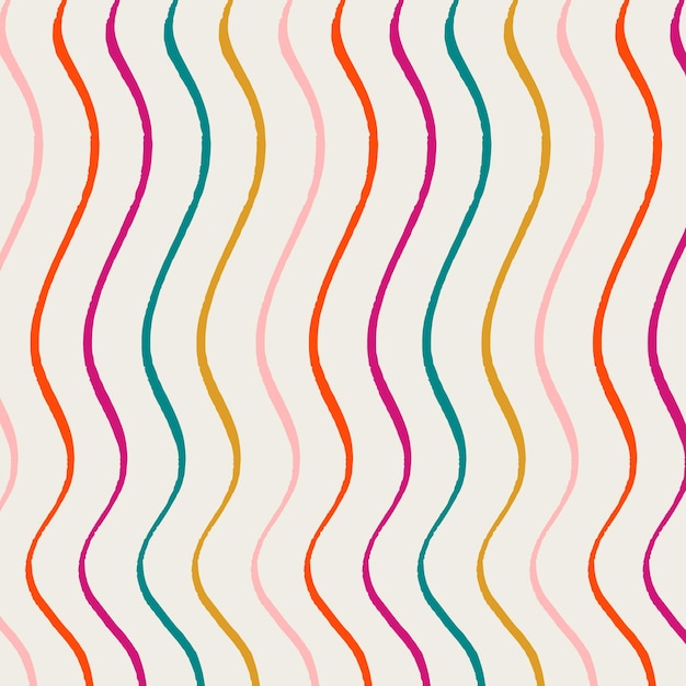 Patrón vectorial abstracto Patrón de rayas onduladas de colores
