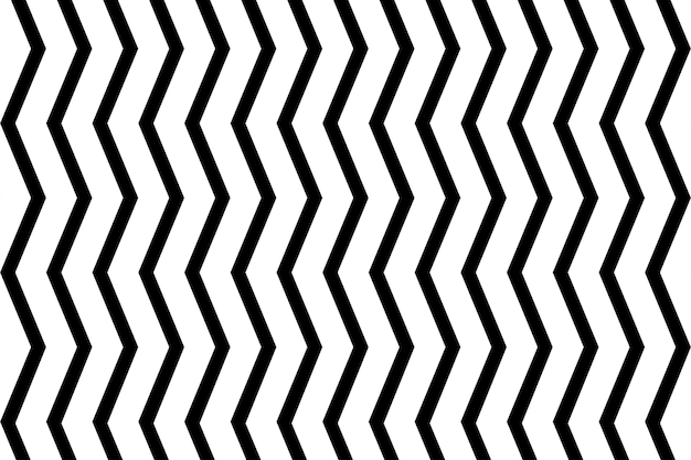 Patrón vectorial un audaz diseño en zigzag blanco y negro que crea un moderno