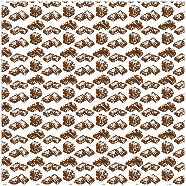 Patrón vectorial de chocolate