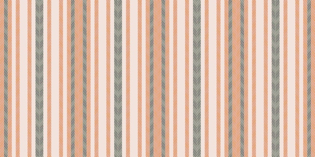 Patrón vectorial de comedor fondo que divide la textura textil vertical Líneas de tela sin costuras en colores claros y naranjas