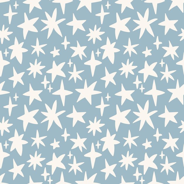 Patrón vectorial sin costuras estrellas patrón vectorial Sin costuras con estrellas para diseños de tarjetas de impresiones textiles