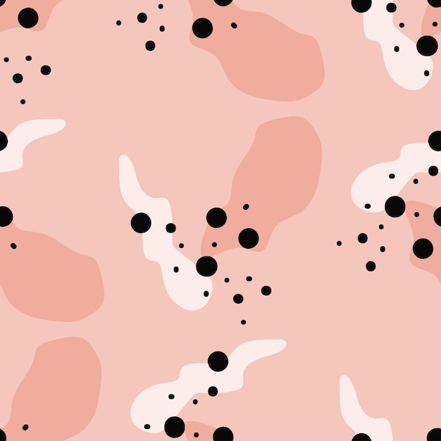Patrón vectorial sin costuras de formas coloridas de diferentes formas Fondo abstracto para impresiones papel tapiz papelería textil álbum de recortes web
