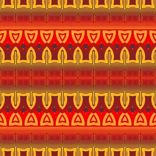 Patrón vectorial sin costuras Ornamento étnico colorido Estilo arabesco