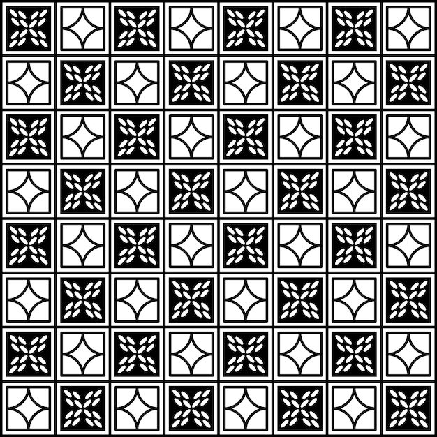 Patrón vectorial sin costuras de textura a cuadros de tablero de ajedrez geométrico aislado sobre fondo blanco.