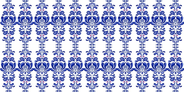Patrón vectorial de estilo floral de lujo