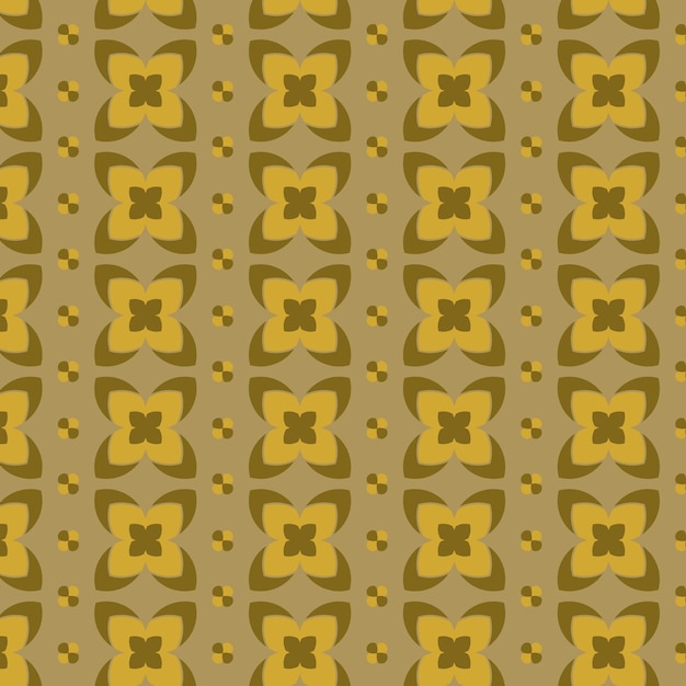 Patrón vectorial floral sin costuras